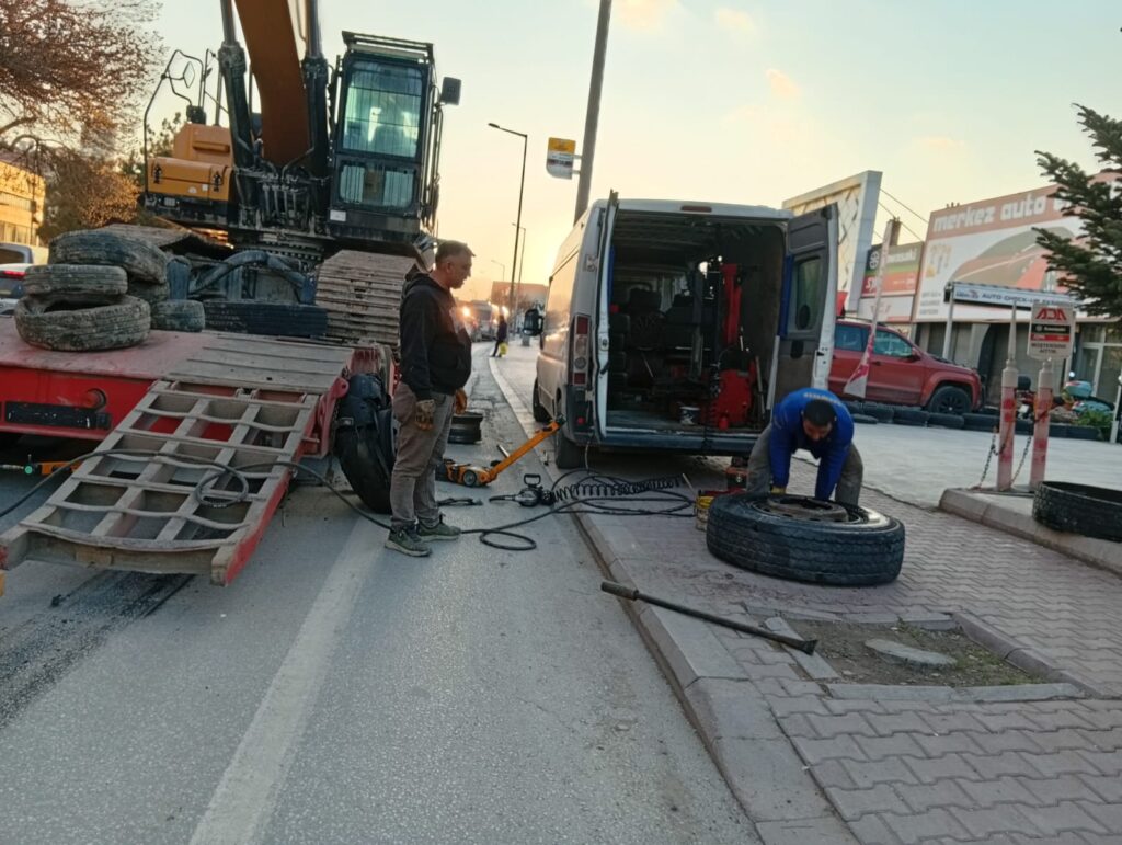 Kamyon lastik tamiri